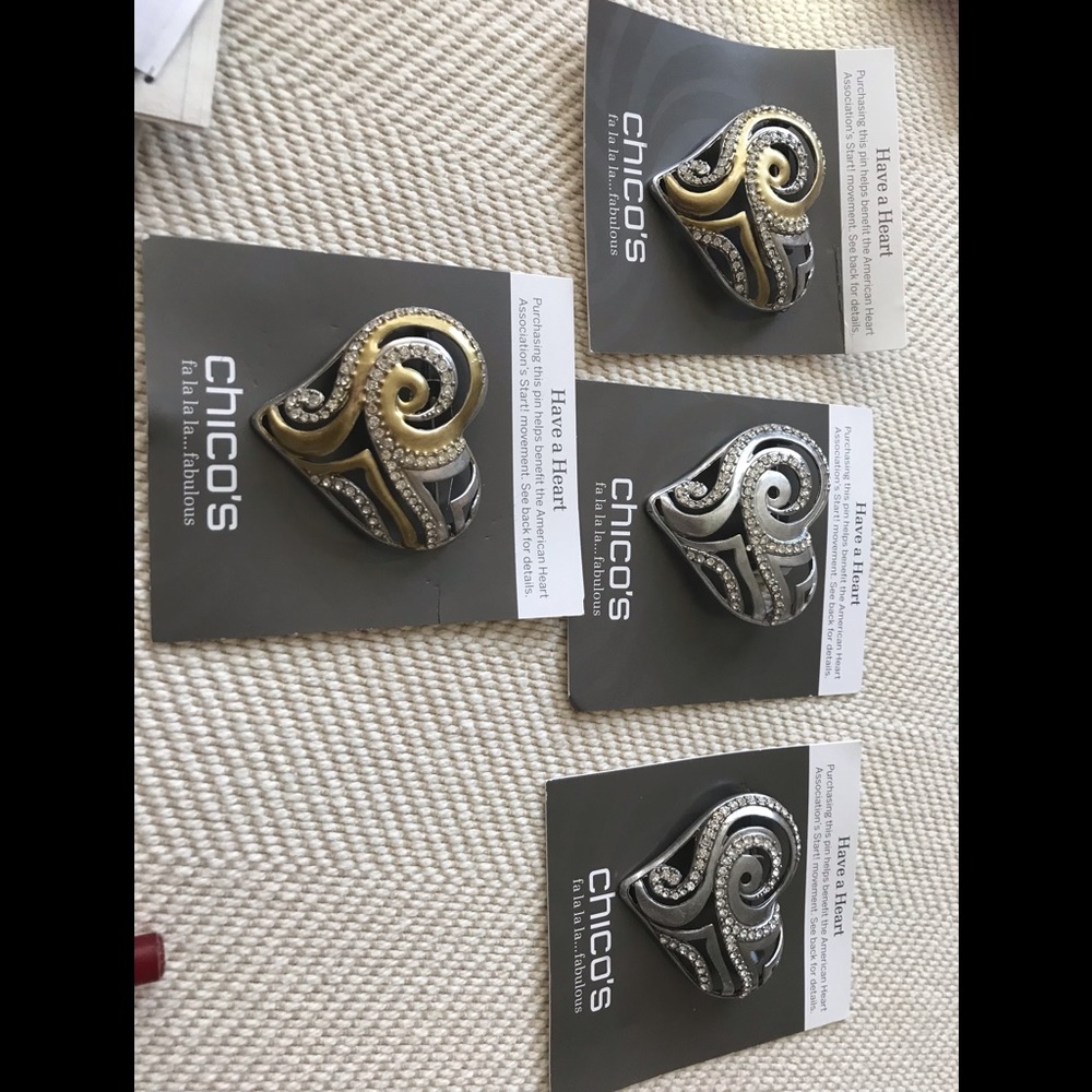 Chico’s heart pendants